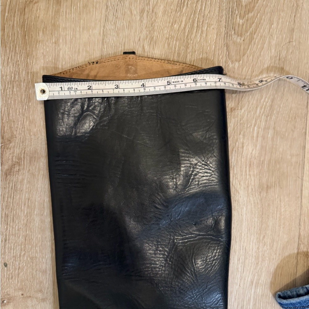 Frye Black Over the Knee Leather Boots - Picture 8 of 9